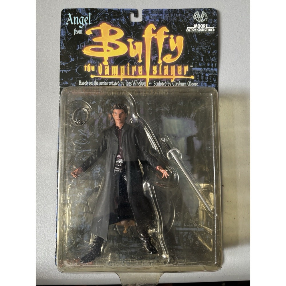 NEW MOORE ACTION COLLECTIBLES BUFFY THE‎ VAMPIRE SLAYER ANGEL FIGURE! New In Box